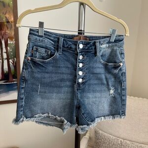 Judy Blue Dark Wash Jean Shorts